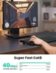 Патч корд UGREEN сетевой кабель 40 Гбит\с 2000 МГц Ethernet RJ45 Cat 8 плоский 1М Black (NW134) - изображение 2