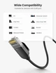 Патч корд Ugreen сетевой кабель 10 Гбит\с Ethernet RJ45 Cat 6a круглый 0.5М Black (NW122) - изображение 5