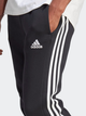 Спортивні штани утеплені чоловічі adidas Fleece 3-Stripes Tapered Cuff IB4030 XL Чорні (4066762306367) - зображення 4