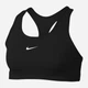 Спортивний топ для фітнесу жіночий Nike Swoosh Bra Pad BV3636-010 XS Чорний (193655465635) - зображення 1