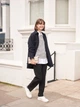 Куртка демисезонная удлиненная женская Uniqlo 631817310 S Синяя (1159796667) - изображение 3