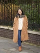 Пальто осеннее длинное женское Uniqlo 393608141 XL Коричневое (1159797455) - изображение 16