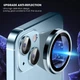 Захисне скло Epik Metal Classic на камеру (в упак.) на Apple iPhone 15 (6.1") / 15 Plus (6.7") Блакитний / Light Blue - зображення 3