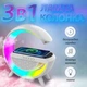 Портативный ночник-светильник с беспроводной зарядкой для телефона BT-2301 Bluetooth колонка с RGB-подсветкой - изображение 4