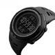 Часы наручные 1251BK SKMEI с подсветкой, BLACK-BLACK - изображение 3