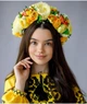 Обруч віночок для волосся український Великий жовтий - изображение 1