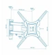 Кронштейн Walfix R-383B 26-55" (400х400) кріплення ТВ - зображення 2