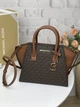 Сумка жіноча Michael Kors Avril Small Logo Top-Zip Satchel коричнева (35F1G4VM2B) - зображення 1
