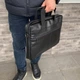 Сумка для ноутбука документов офисная через плечо черная экокожа Nout diplomat 3.0 - изображение 3