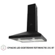 Черная кухонная вытяжка Perfelli K 5202 BL 700 LED, купольная настенная декоративная, шириной 50 см - изображение 4
