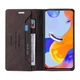 Чехол книжка на магните G.Q. для Xiaomi Redmi 14C кофейный бумажник - изображение 2