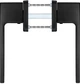 Комплект дверных ручек Rostex Ravena H53 38-52 мм 2 шт Черный матовый (RST-4068880496) - изображение 3