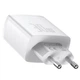 МЗП Baseus Compact Quick Charger 30W QC+PD (2USB-A/1C) (CCXJ-E) Білий - зображення 3