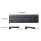 Клавіатура бездротова Ugreen KU004 Wireless Keyboard 2.4G Чорний (1013-505-00) - зображення 2