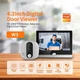 Wi-Fi ВидеоГлазок "W3" (grey) Tuya Дверной 4,3" (11cм) с Записью и Датчиком движения АКБ 5000 мAч Видео Глазок - изображение 3