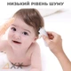 Детская машинка для стрижки детей новорожденных бесшумная тихая Kemei Белая - изображение 3