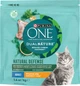 Сухой полнорационный корм для взрослых кошек Purina ONE Adult Dual Nature Spirulina, с курицей 1.4 кг (7613036269025) - изображение 1
