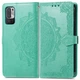 Шкіряний чохол (книжка) Art Case з візитницею для Xiaomi Redmi Note 10 5G / Poco M3 Pro Бірюзовий Без бренду - зображення 2