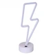 Неоновий світлодіодний нічник для інтер'єру Decoration Lamp Блискавка USB/3хАА Теплий Білий 32см | Настільний світильник | 722817 - зображення 3