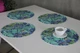Набір круглих підкладок, 4D килимків, на стіл 33 х 33см 4шт, Irises (5905342645610) - изображение 3
