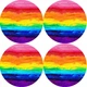Набір круглих підкладок, 4D килимків, на стіл 33 х 33см 4шт, Colorfull (5905342640066) - изображение 1
