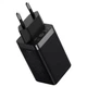 Сетевое зарядное устройство для Baseus GaN5 Pro 65Вт 2 Type-С+USB с кабелем Type-C 1м Черный - изображение 3