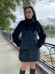 Шуба из искусственного меха шиншиллы с воротником - стойкой и поясом MNC черный 39rv163 42 - изображение 2