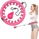 Масажний обруч Hula Hoop, з 24 знімними секціями, з обтяжувачем, для масажу, фітнесу, схуднення, регульований - изображение 1