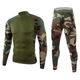 Термобелье мужское зимнее комплект кофта и кальсоны на флисе Sport Camo Green +5-15°С S Камуфляж зеленый - изображение 1