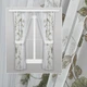 Легкие комбинированные кухонные шторы из сетки Adagio Windows Decor с зелеными листьями 1,8x1,6м - 2шт - изображение 1