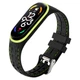 Спортивный ремешок для Xiaomi Mi Band 5/6/7 "Черно-зеленый" (VANAX82002) - изображение 1