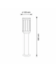 Вуличний світильник Goldlux 312310 Fiord E27 1x10W IP44 BK (009981) - изображение 3