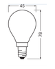 Лампочка Osram 4058075434684 Led Cl Dim P60 E14 5.5W 4000K 806Lm IP20 (066527) - зображення 3
