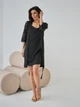 Ночная рубашка женская BARWA garments 0338 S Черная (2110003381018) - изображение 7
