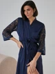 Халат женский BARWA garments 0337 S Темно-синий (2110003371415) - изображение 11