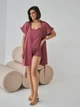 Халат женский BARWA garments 0242 S/L Темно-розовый (2110002429643) - изображение 6