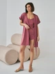 Халат женский BARWA garments 0242 S/L Темно-розовый (2110002429643) - изображение 10