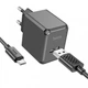 Мережевий Зарядний Пристрій Hoco CS11A 1USB/2.1A + Type-C (Чорний) - зображення 1