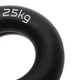 Еспандер кистьовий силіконовий PowerPlay Hand Grip Ring Hard 25 кг Чорний PP-4324 - зображення 3