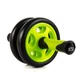 Колесо для преса подвійне PowerPlay 4327 Dual-Core Ab Wheel Чорно-зелене - изображение 1