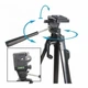 Штатив трипод з пультом ДУ професійний для камери та телефону Yunfeng Tripod YF-3388 Black/Чорний - зображення 9