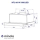 Витяжка телескопічна Minola HTL 6614 BLF 1000 LED - зображення 12