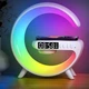 Настільний світильник нічник з будильником Bluetooth колонка з бездротовою зарядкою та RGB підсвіткою - зображення 2