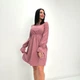 Вельветовое платье с завышенной талией Fashion 50/52 фрезовый - изображение 3