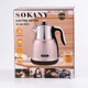 Электрочайник Sokany SK-SH-1055 бесшумный 1,6 л из нержавеющей стали, розовый металлик - изображение 4