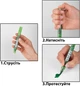Набор маркеров акварельных Santi Glitter Brush Кисть Светло-розовый 3 шт (390767) (5056574427168) - изображение 4