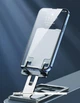 Складаний металевий тримач - підставка для телефону QIANYI LIFTING FOLDING silver - изображение 5