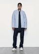 Голубой демисезонный Бомбер Zara M-L 5070/642 - изображение 2