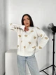 Светр вовняний теплий жіночий Oversize 42/46 Білий - зображення 3