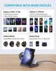 Док-станція 3в1 для Samsung Fold/S23/22/21/20/10, Flip 5/4/Z, Watch 5/4, Active Buds, Galaxy Watch 1-5/ Buds - зображення 3